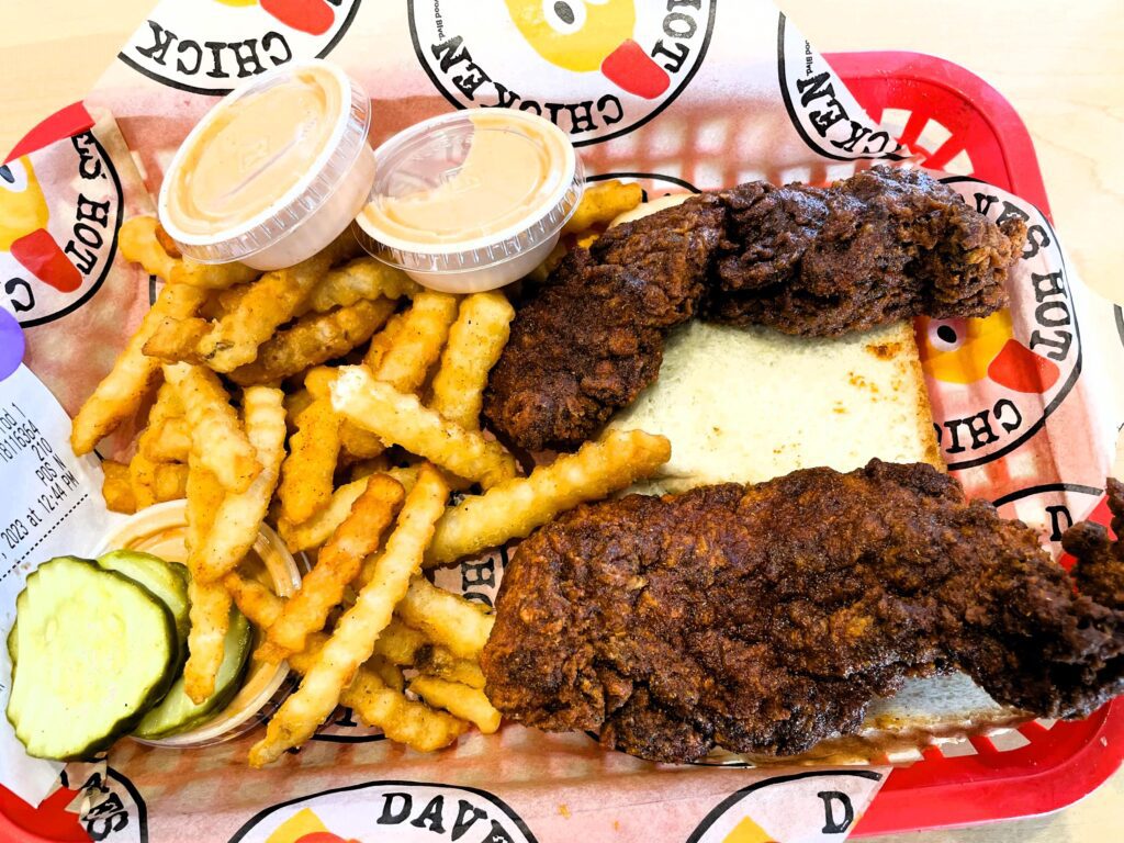 Dave' Hot Chicken Menu